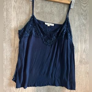 Navy lace cami